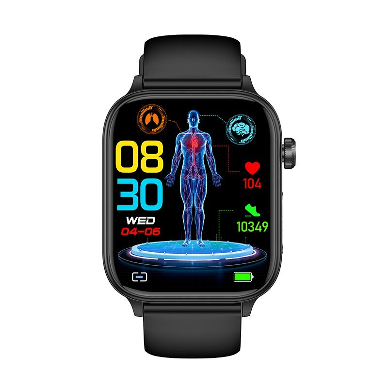 AirWatch 4.0 Pro Smartwatch – Premium AMOLED, ECG, SpO₂ & Bluetooth Bellen