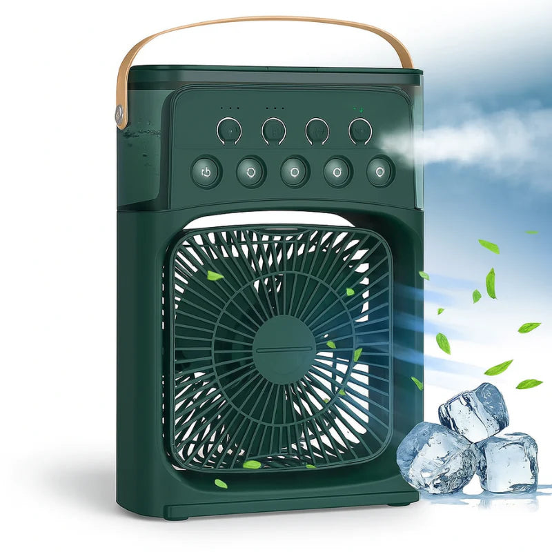 Aire acondicionado portátil 3 en 1 Enfriador evaporativo, mini ventilador con nebulizador y humidificador